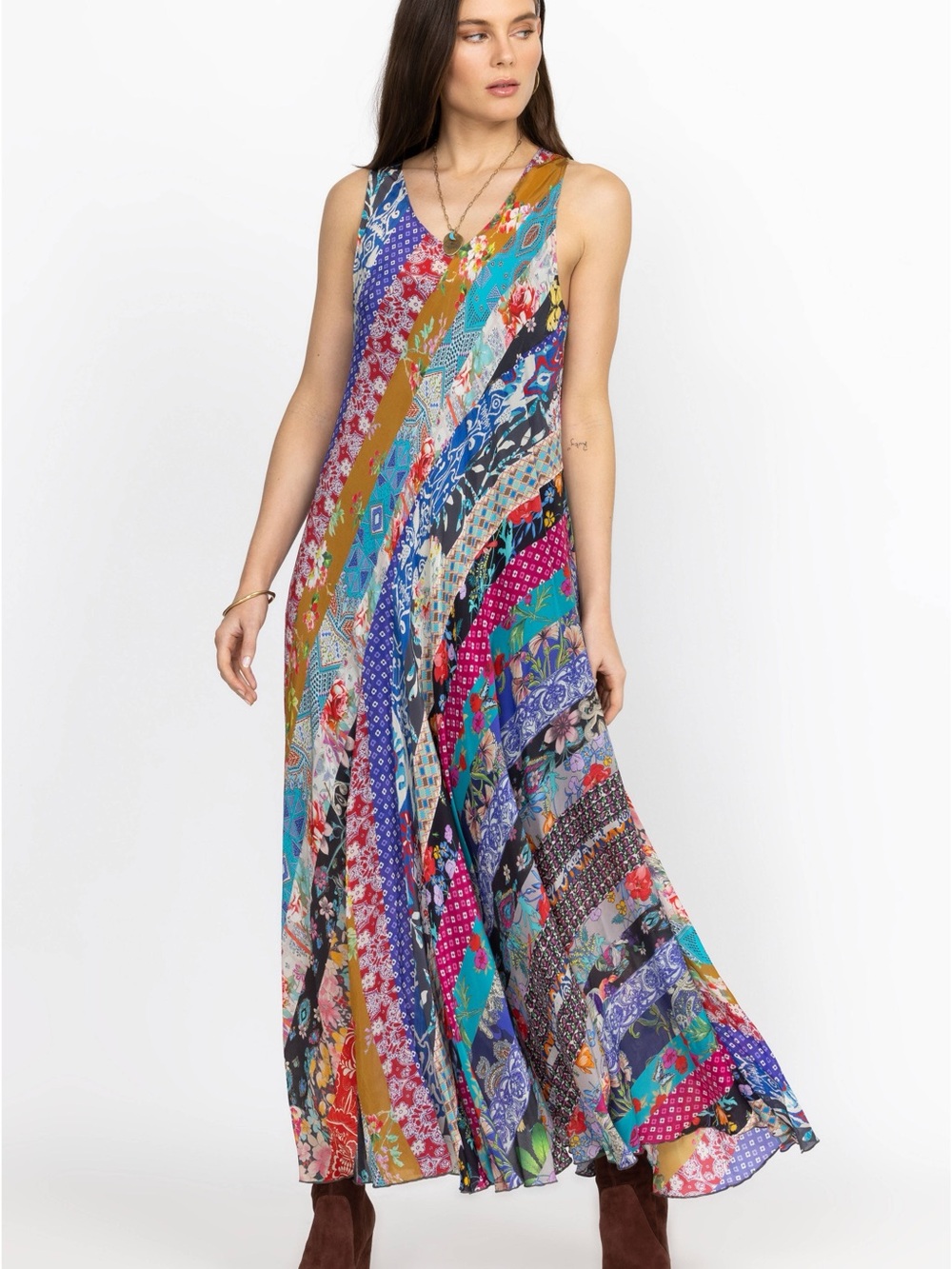 Johnny Was Treble Bias Dress, Small